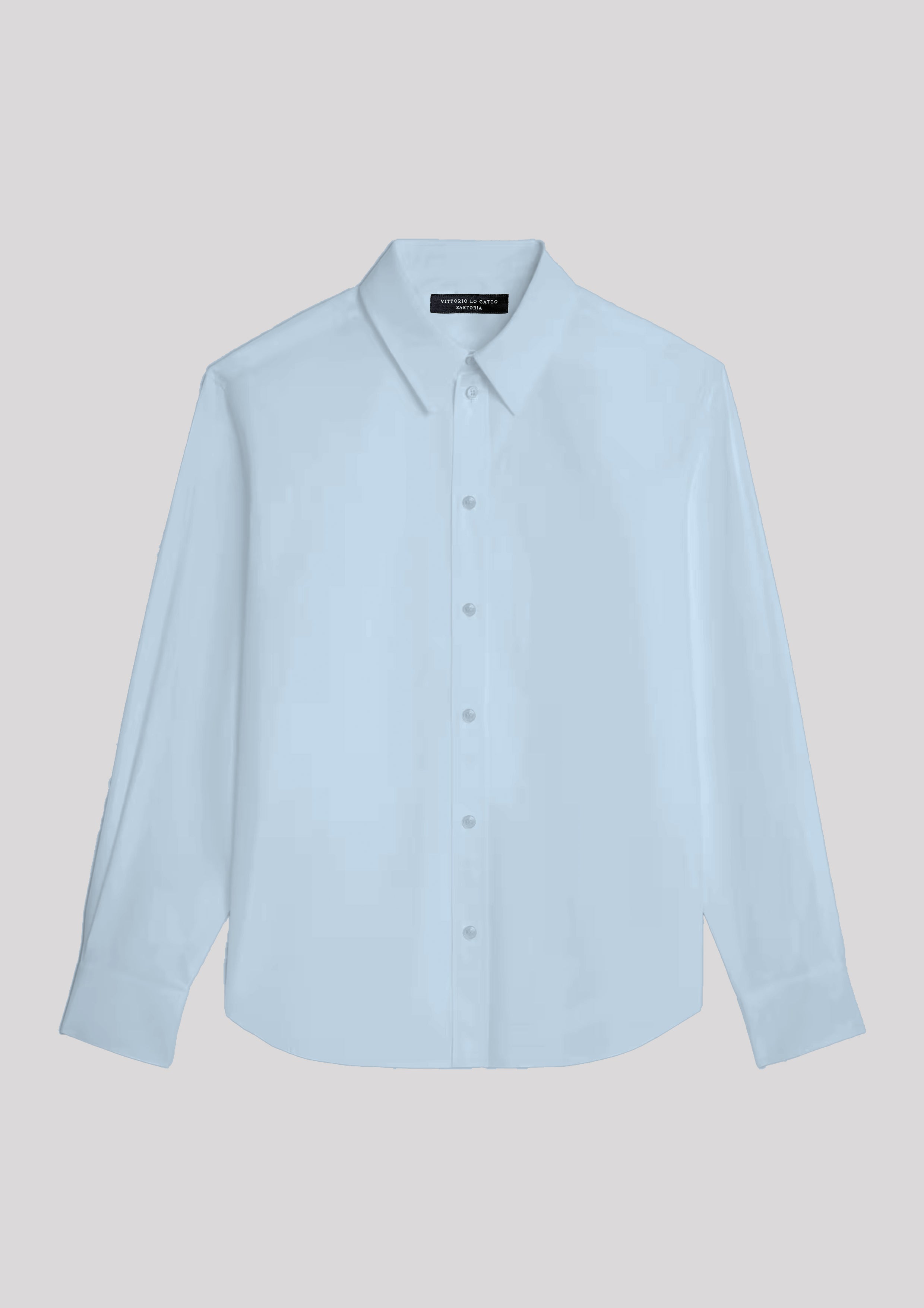 Camicia Classica Popeline Azzurra