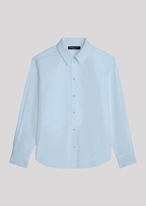 Camicia Classica Popeline Azzurra