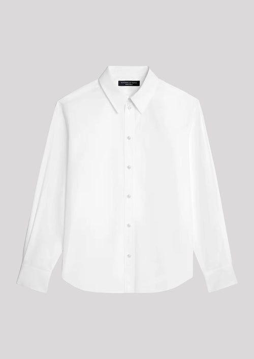 Camicia Classica Popeline Bianca